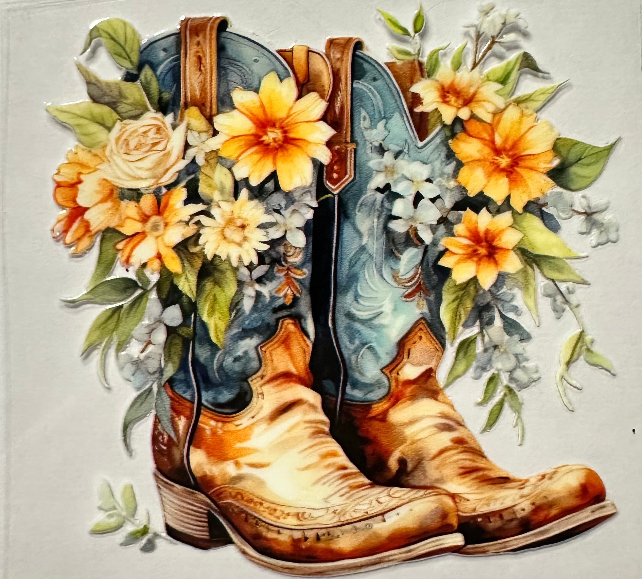 Cowgirl Boots & Flowers-008