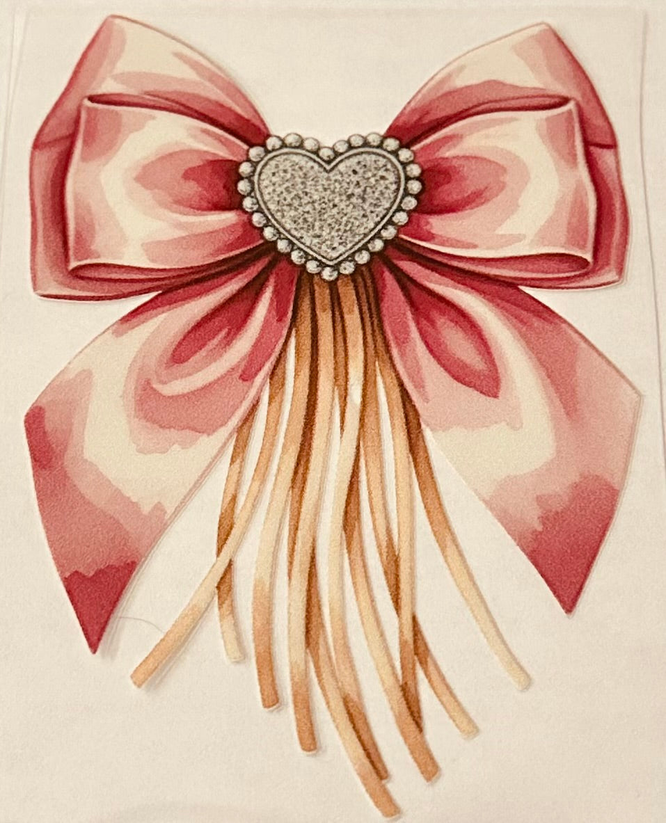 Pink Heart Concho Bow 131