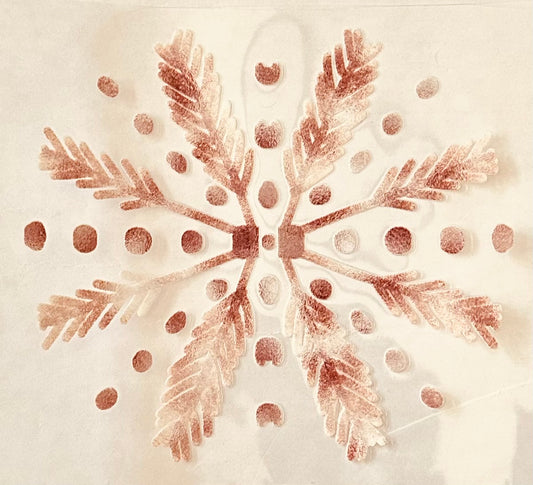 Vintage Pink Snowflake 123