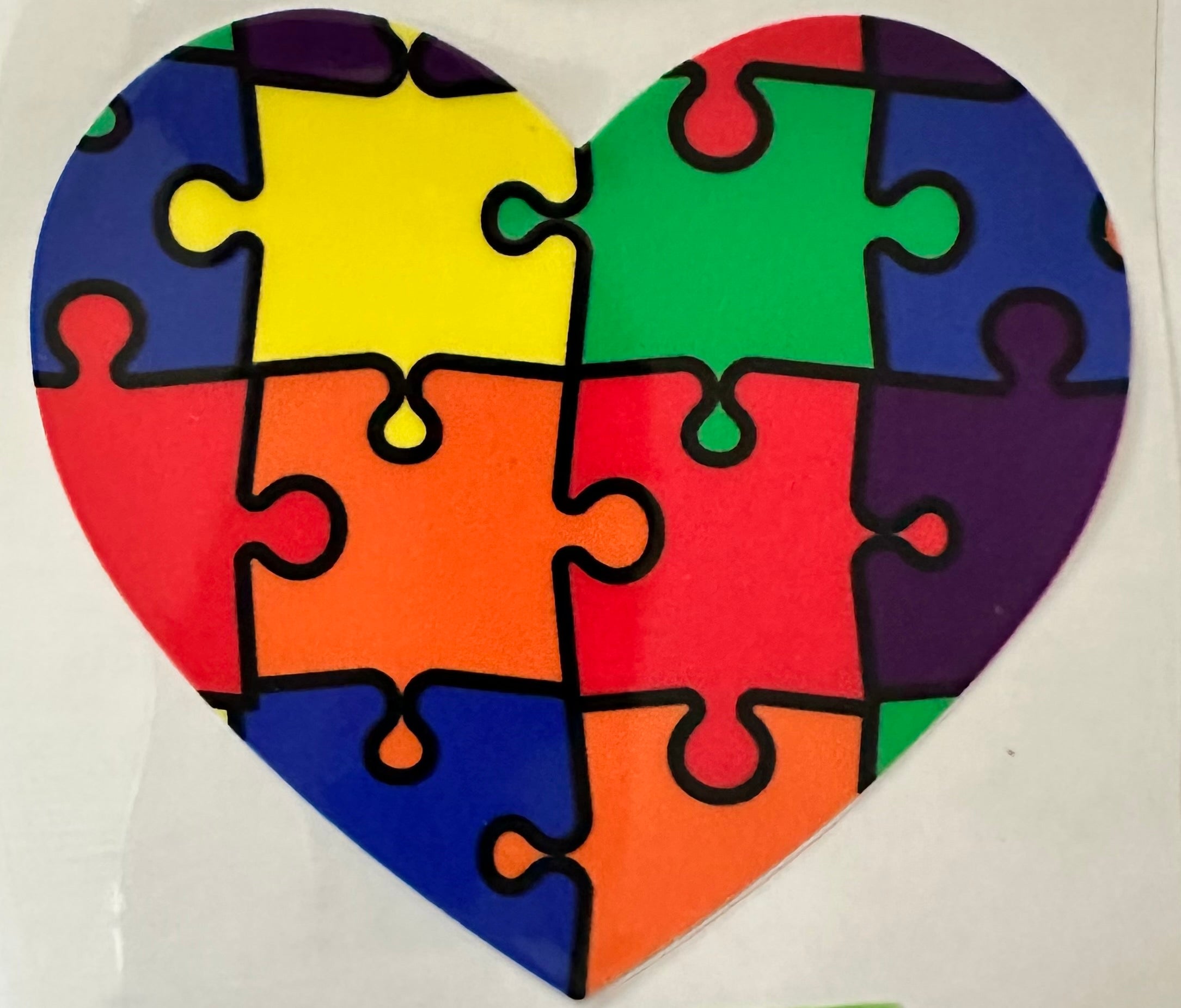 Autism Awareness Heart 069
