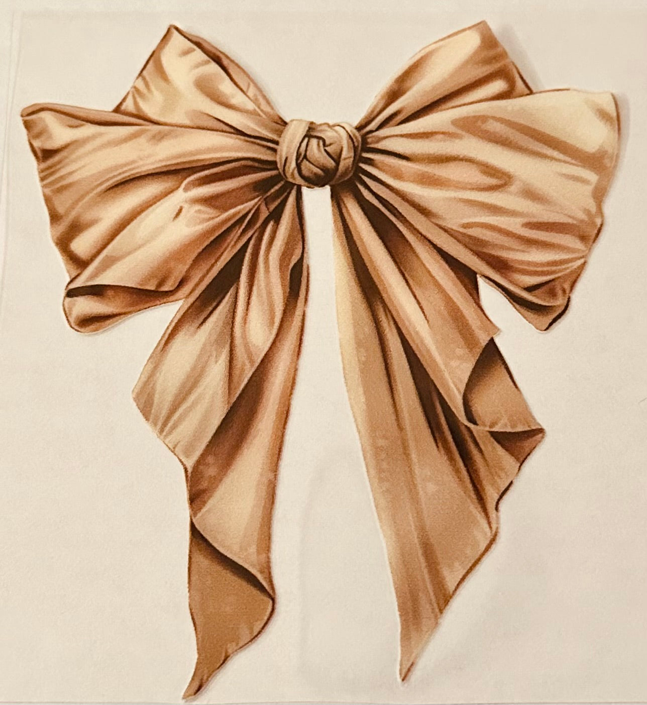 Satin Champagne Bow 129