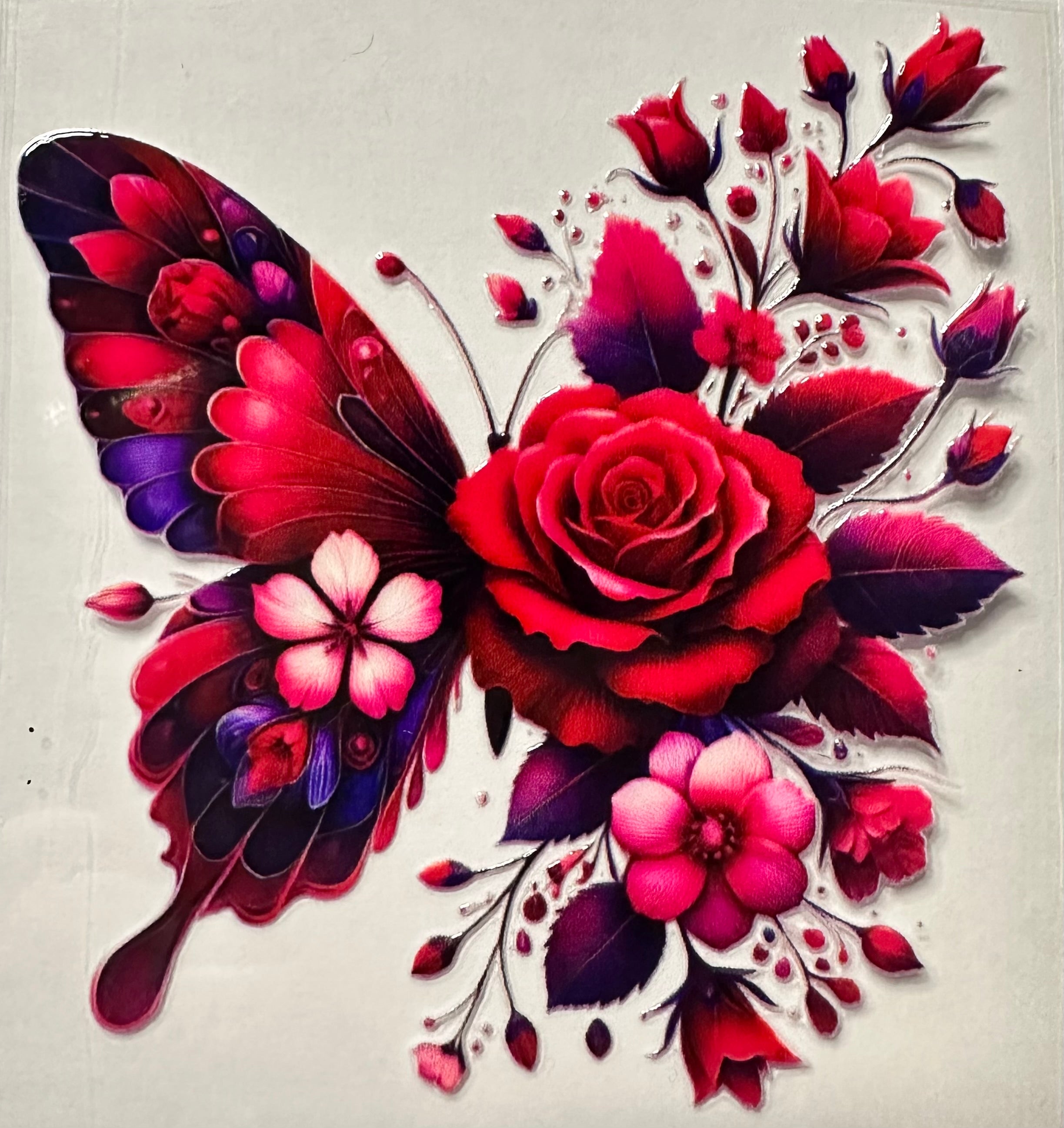 Butterfly Red & Purple-027