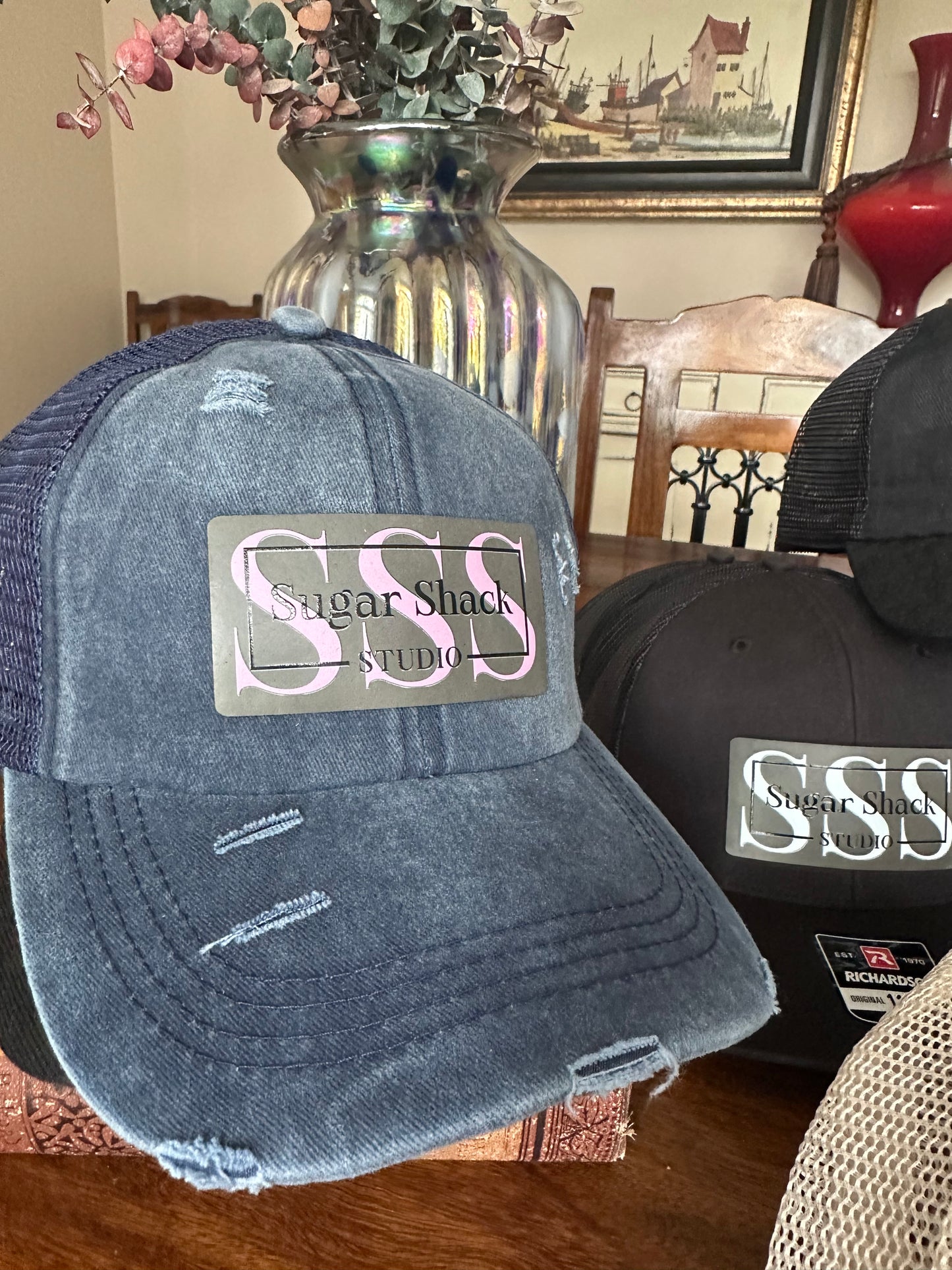 Denim Sugar Shack Studio Ponytail Hat
