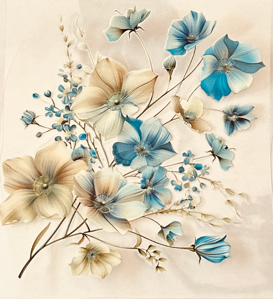 Blue & White Floral sm 109