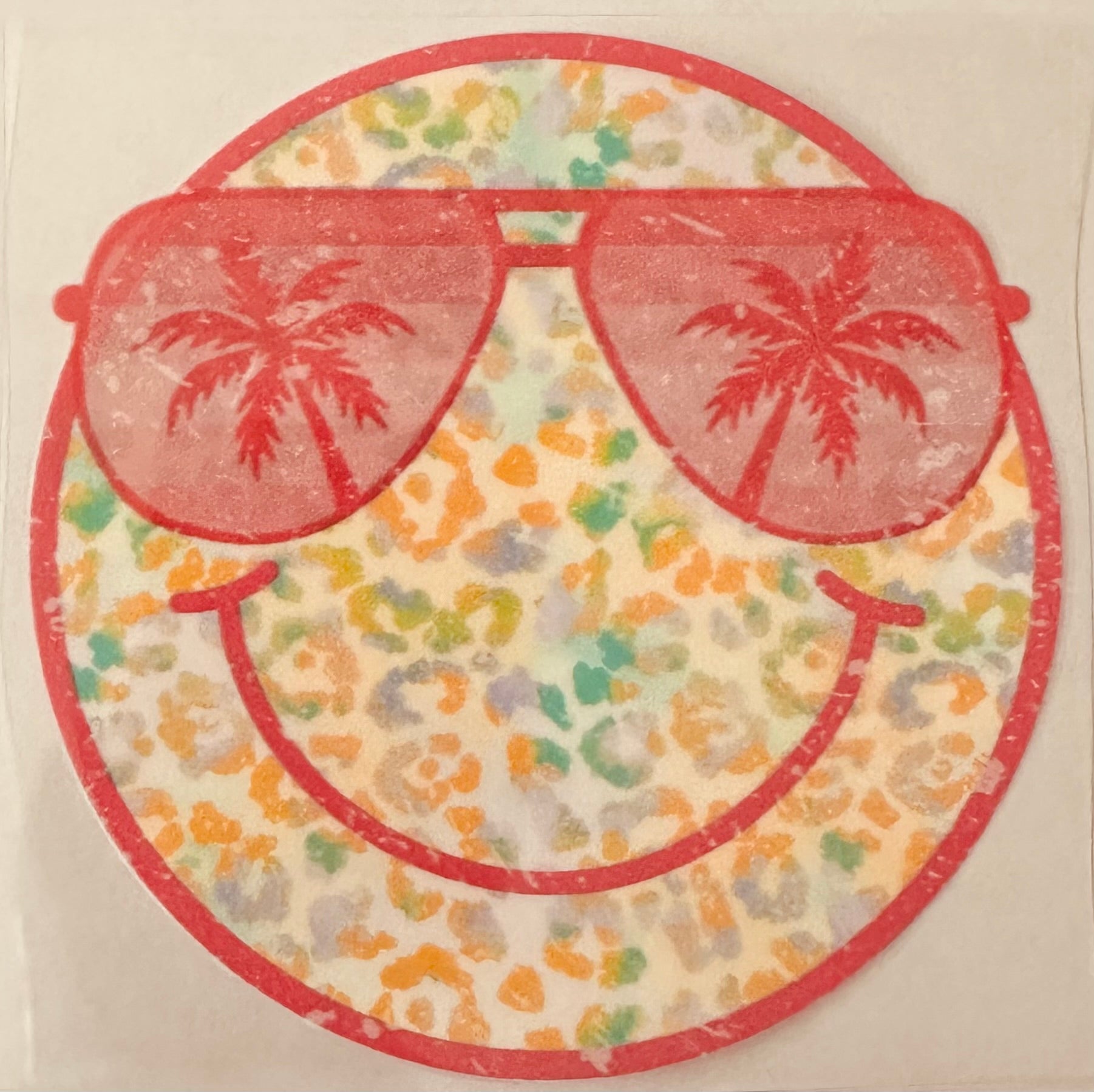 Leopard Palm Tree Smiley 127