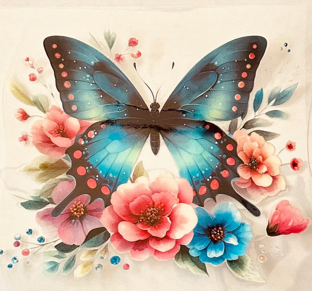 Butterfly in the Flowers 107