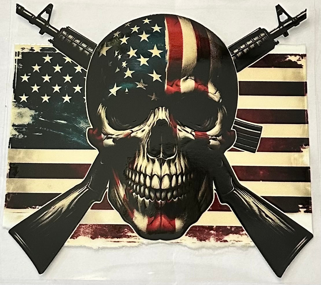 Patriot Skull Flag 093