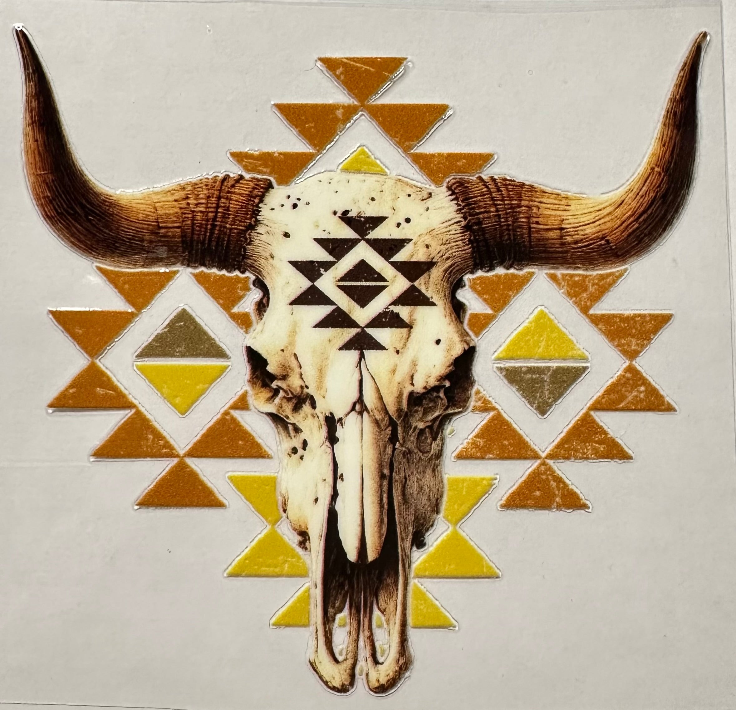 Bull Skull Aztec-010