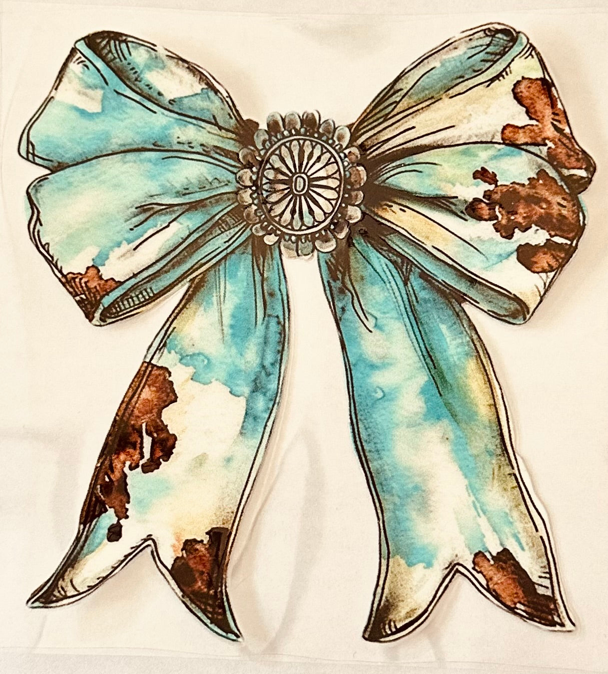 Rustic Teal Cow Box 101