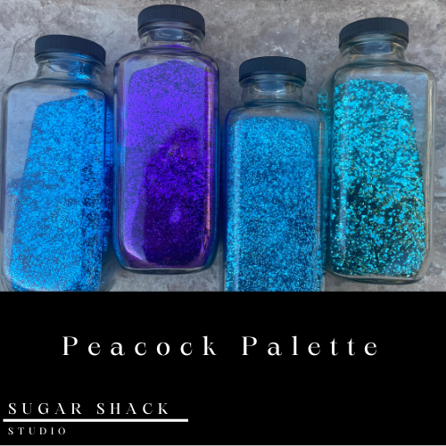 Peacock Palette Glitter Set